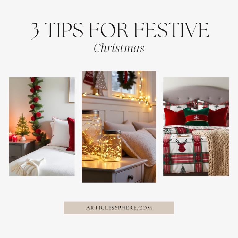 3 Easy Ways to Make Your Bedroom Festive for Christmas